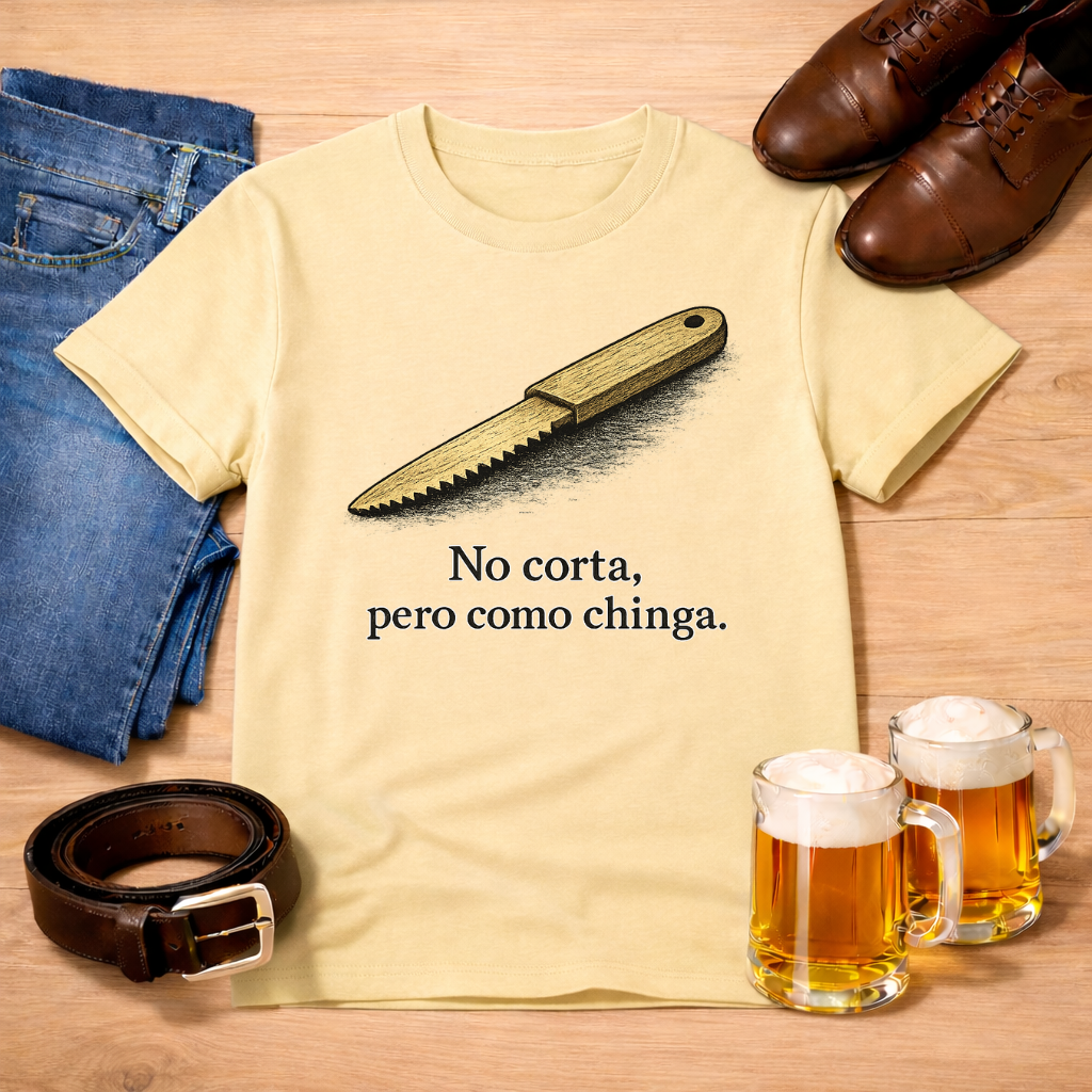 No corta pero como chinga. Tee